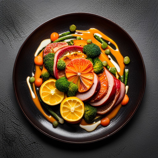 Finom Narancs és brokkoli étel 91789