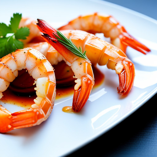 Delicious dish of Shrimp and garlic 91595